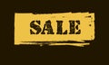 Black friday Grange texture sale banner, price tag. Vector illustration Royalty Free Stock Photo
